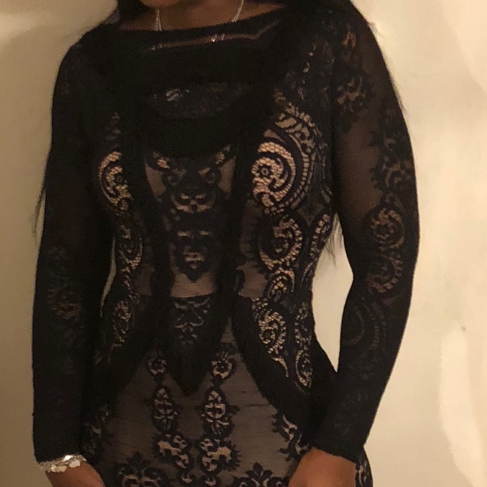 Black evening gown